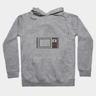 Retro Pixel Art Vintage Television Design Hoodie